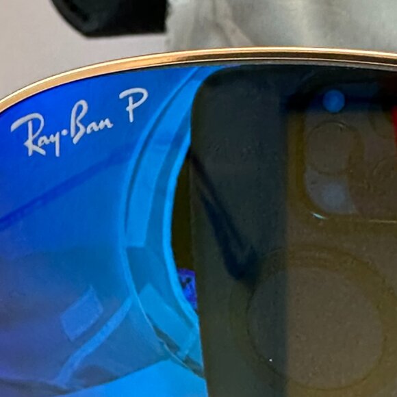 Ray-Ban RB3025 112/4L Aviator Sunglasses – Blue Polarized Lenses – Made in Italy - Picture 8 of 10